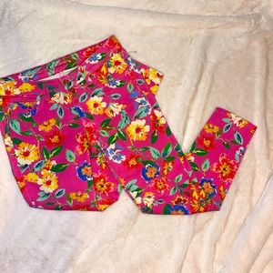 Brand new Kate Spade pink floral jeans